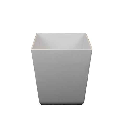Cesto de Basura, Colección Del Mar, 12 Cuartos, Blanco Brillante